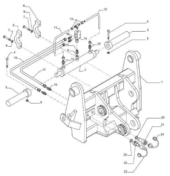 87558825 - гидравлический цилиндр